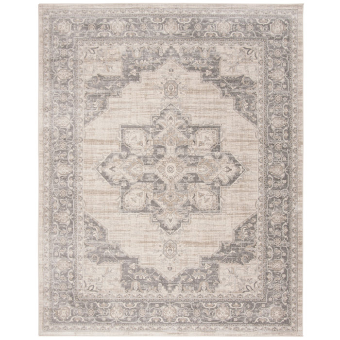 Langley Street Evart Cream/Gray Rug & Reviews Wayfair